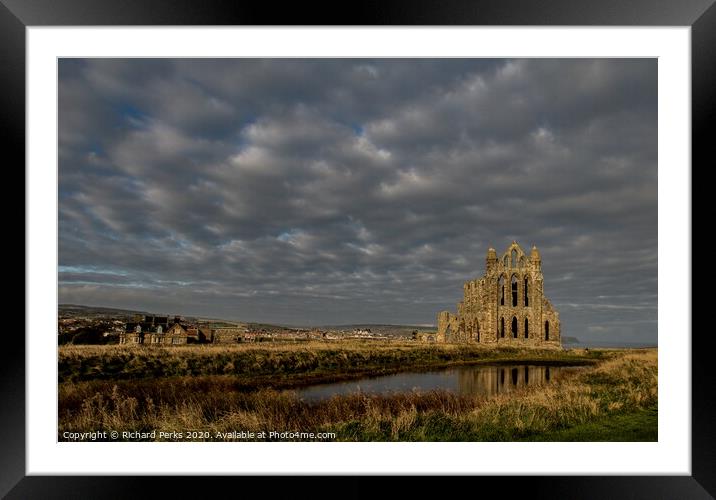Whitby Abbey  Framed Mounted Print by Richard Perks