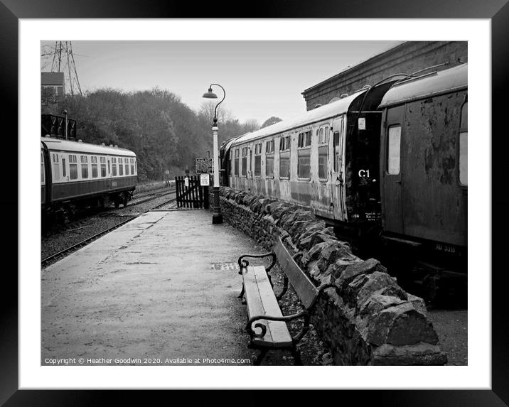 Bitton Railway Station Framed Mounted Print by Heather Goodwin