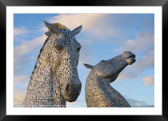 The Kelpies Framed Mounted Print by Stephen Taylor