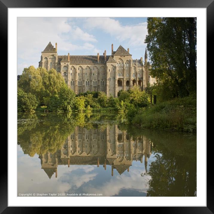 Solesmes Abbey Framed Mounted Print by Stephen Taylor