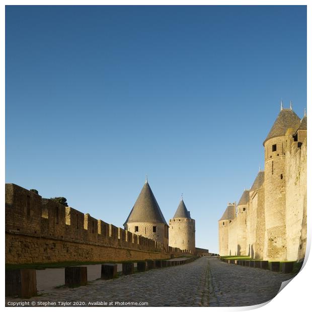Carcassonne Print by Stephen Taylor