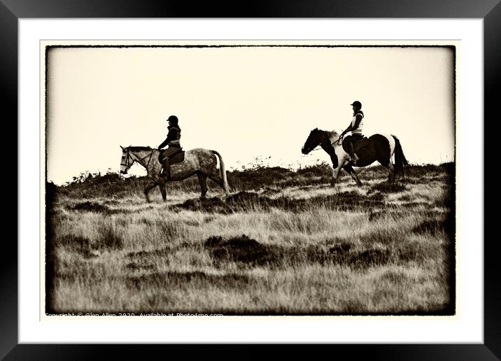 Riding the West Riding Framed Mounted Print by Glen Allen