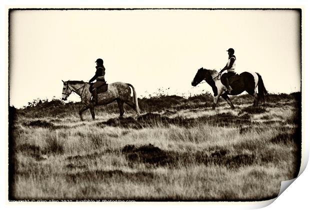 Riding the West Riding Print by Glen Allen