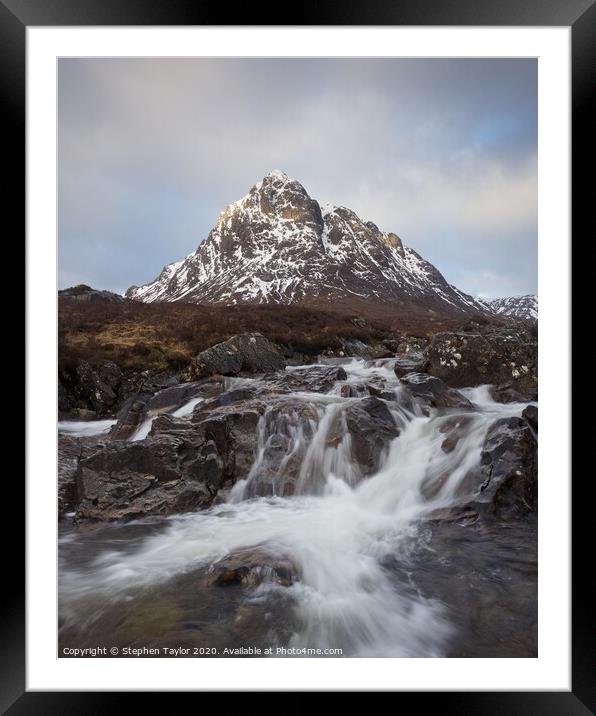 Stob dearg Framed Mounted Print by Stephen Taylor