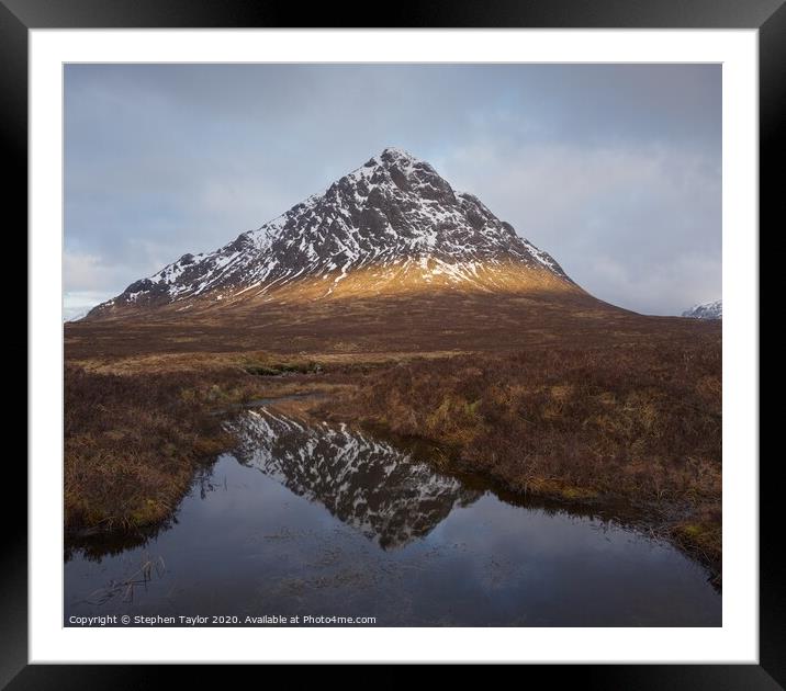 Buachaille Etive Mor Framed Mounted Print by Stephen Taylor