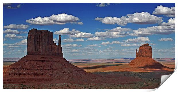 Monument Valley Mittens Print by David Pringle