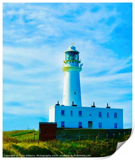 Flamborough Head Lighthouse  Print by Tony Williams. Photography email tony-williams53@sky.com