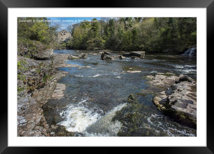 Aysgarth Falls Yorkshire Dales film location Framed Mounted Print by Kevin White