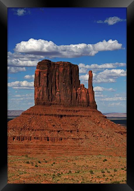 The East Mitten Butte Framed Print by David Pringle