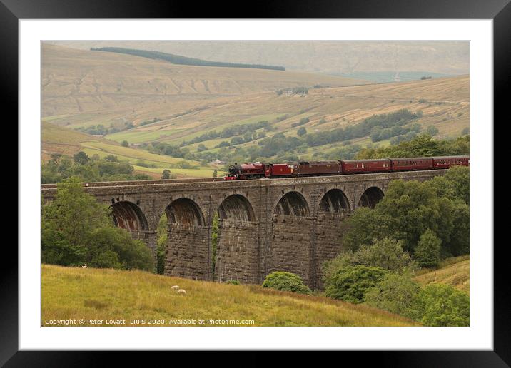 45699 Galatea on Denthead Viaduct Framed Mounted Print by Peter Lovatt  LRPS