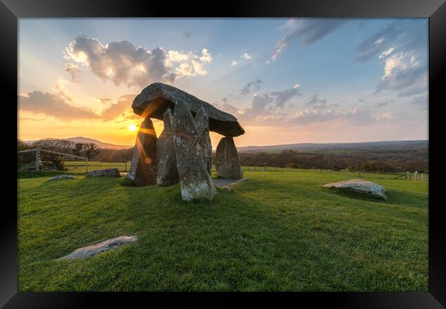 Pentre Ifan Burial Chamber Framed Print by Dean Merry