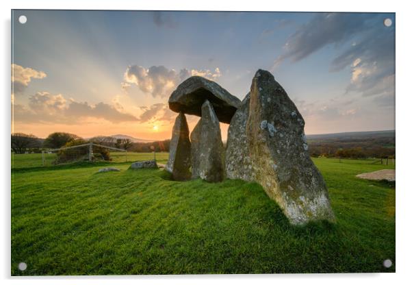 Pentre Ifan Burial Chamber Acrylic by Dean Merry