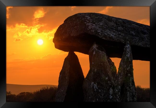 Pentre Ifan Burial Chamber Framed Print by Dean Merry