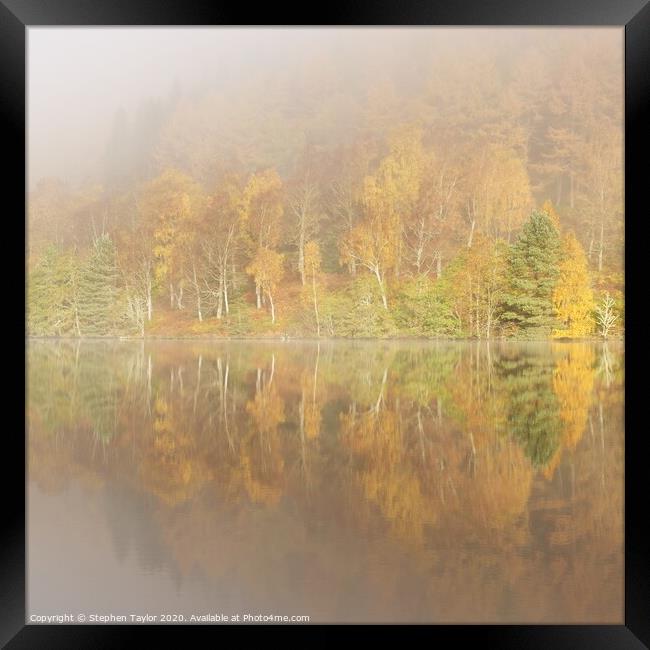 Autumn reflections Framed Print by Stephen Taylor