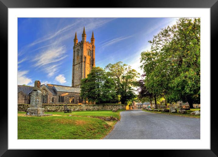 Widecombe in the Moor Dartmoor Framed Mounted Print by austin APPLEBY