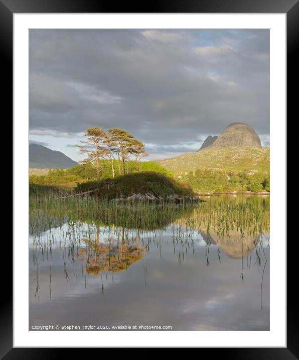 Suilven Framed Mounted Print by Stephen Taylor