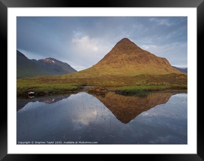 Lochan na Fola Sunrise Framed Mounted Print by Stephen Taylor