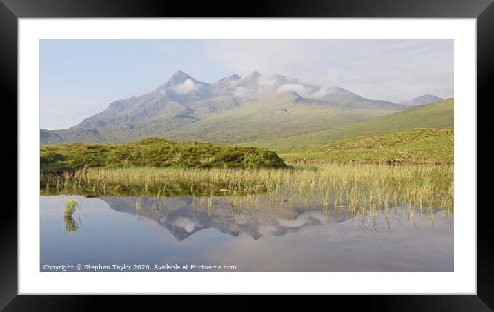 Outdoor mountain Framed Mounted Print by Stephen Taylor