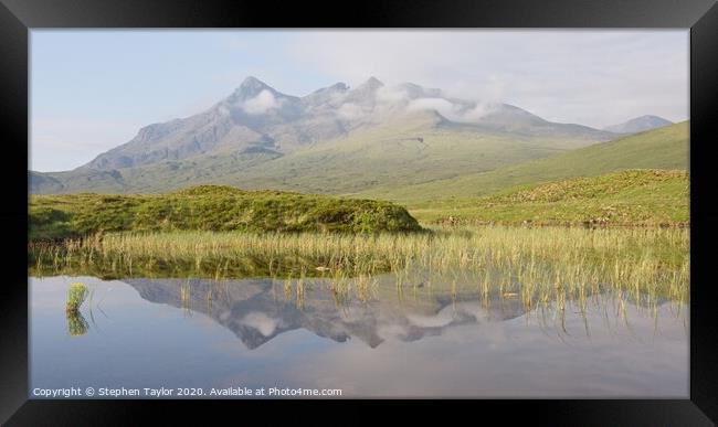 Outdoor mountain Framed Print by Stephen Taylor