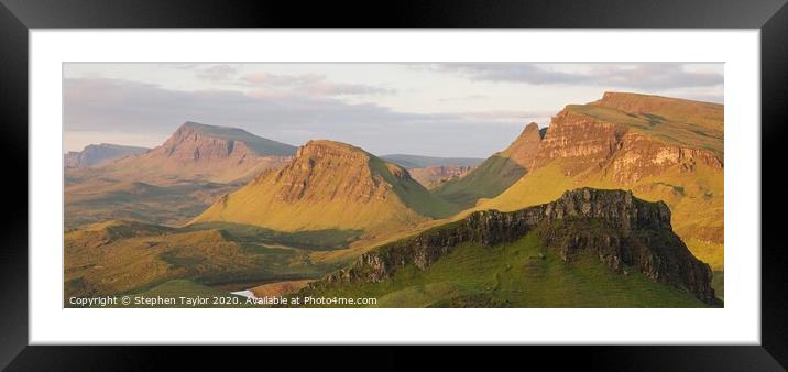 The Quiraing Framed Mounted Print by Stephen Taylor