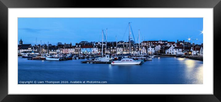 Anstruther at night Framed Mounted Print by Liam Thompson