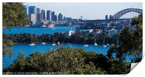 Sydney Harbour, Australia  Print by Steven Ralser