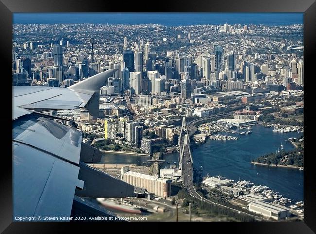 Anzac Bridge,Sydney, Australia Framed Print by Steven Ralser