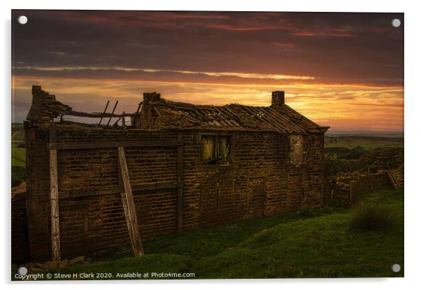The Old Farm House Acrylic by Steve H Clark