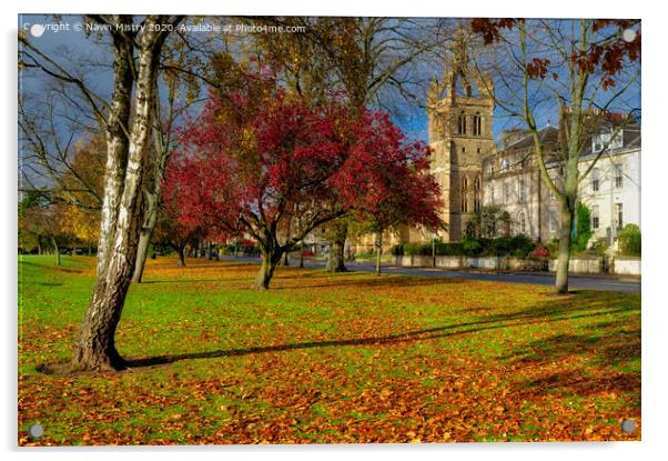 Autumn Colours, South Inch, Perth Acrylic by Navin Mistry