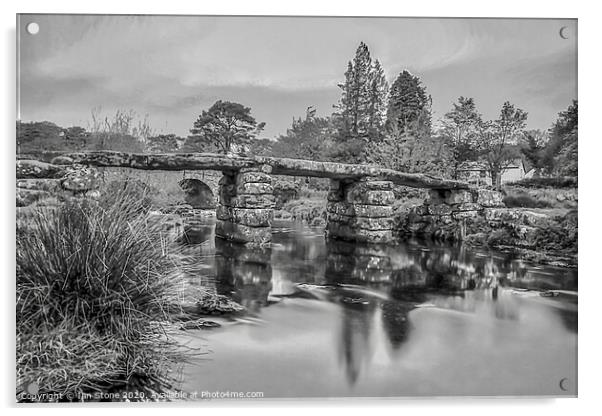 Dartmoor bridge  Acrylic by Ian Stone
