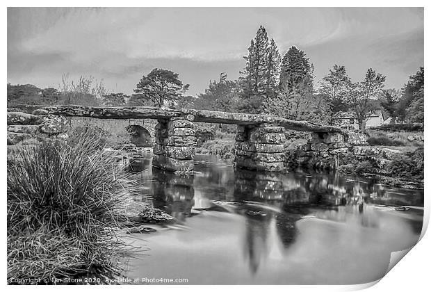 Dartmoor bridge  Print by Ian Stone