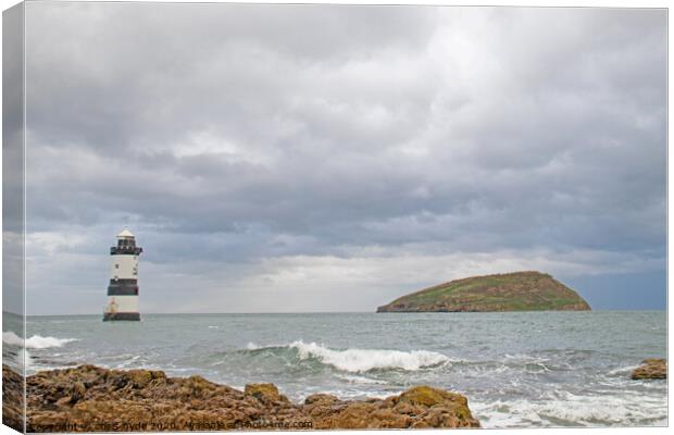 Puffin Island Lighthouse 4 Canvas Print by chris hyde