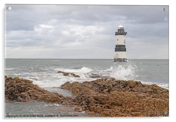 Ponmen Lighthouse  Acrylic by chris hyde