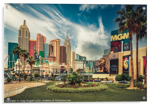 New York New York - Vegas - USA Acrylic by Craig Doogan