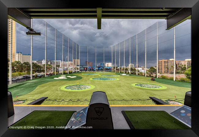 Topgolf Las Vegas Framed Print by Craig Doogan