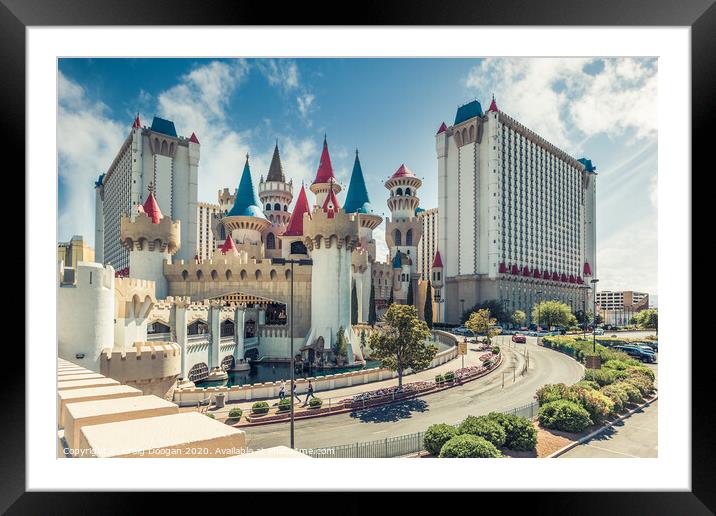 Excalibur Hotel and Casino Framed Mounted Print by Craig Doogan