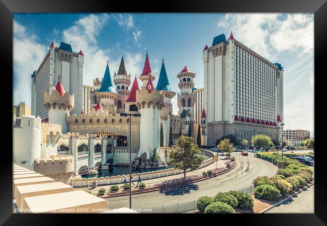 Excalibur Hotel and Casino Framed Print by Craig Doogan