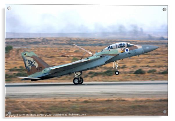 IAF F15I Fighter jet Acrylic by PhotoStock Israel