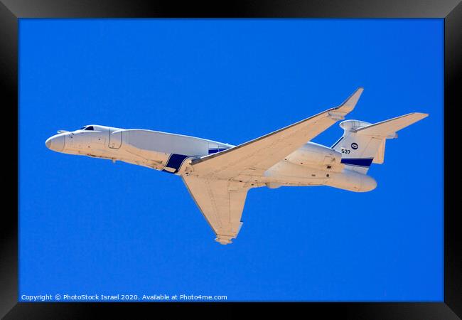 Gulfstream G550 in flight Framed Print by PhotoStock Israel