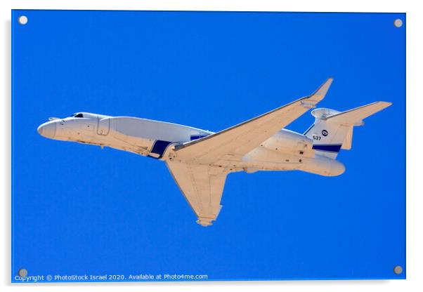 Gulfstream G550 in flight Acrylic by PhotoStock Israel