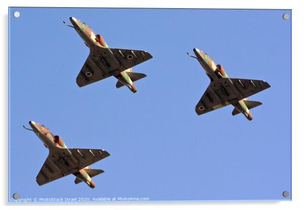 IDF Skyhawk jet Acrylic by PhotoStock Israel