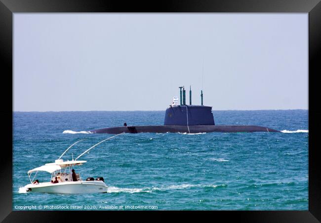 Israeli Navy Dolphin class submarine  Framed Print by PhotoStock Israel