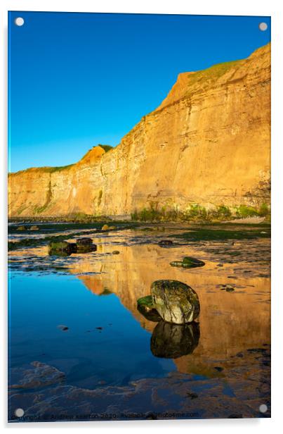 Huntcliff, Saltburn-by-the-sea, North Yorkshire Acrylic by Andrew Kearton