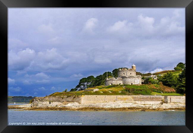 St Mawes Castle Framed Print by Jim Key