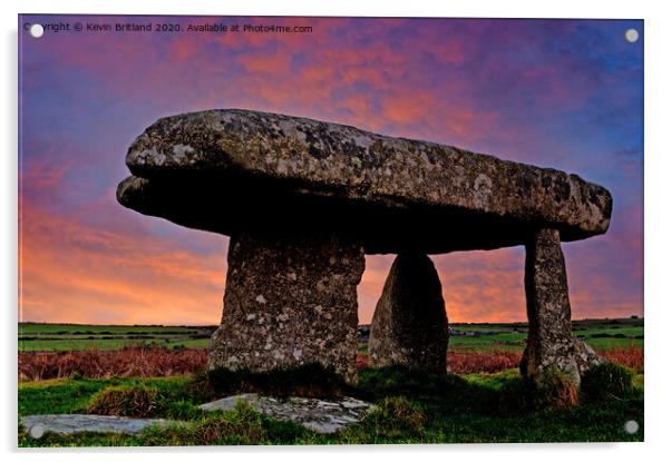 lanyon quoit cornwall Acrylic by Kevin Britland