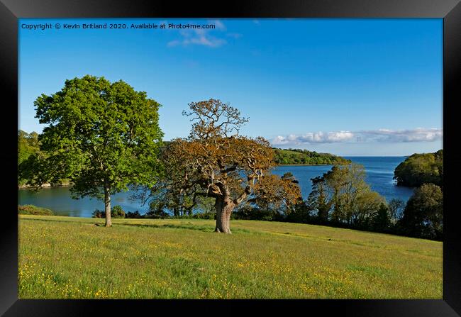 river fal cornwall Framed Print by Kevin Britland