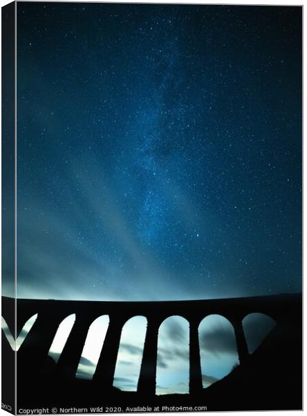 Ribblehead Milky way  Canvas Print by Northern Wild
