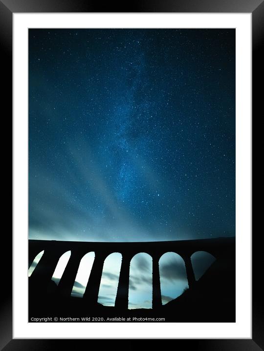 Ribblehead Milky way  Framed Mounted Print by Northern Wild