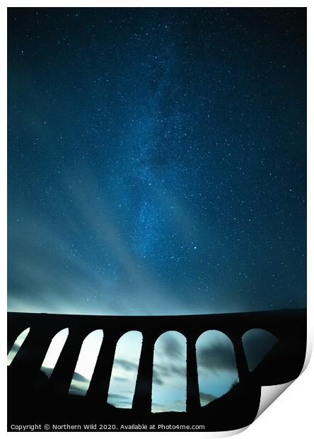 Ribblehead Milky way  Print by Northern Wild