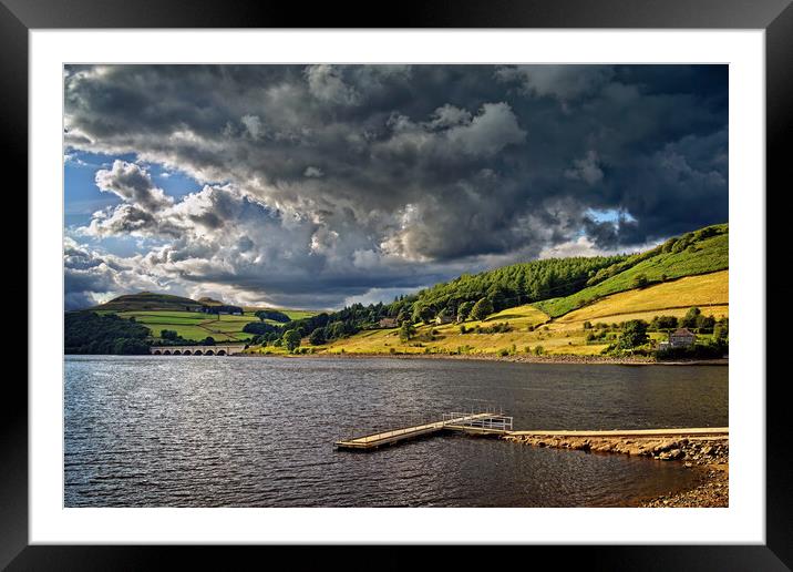 Storm Clouds Gathering over Ladybower  Framed Mounted Print by Darren Galpin